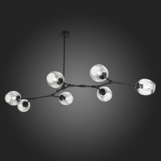 SLE154843-07 Светильник подвесной Черный/Дымчатый E27 7*40W RAMETTO-foto5