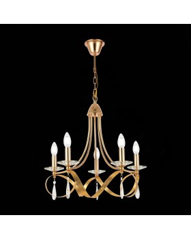 SLE120213-05 Светильник подвесной Французское золото E14 5*40W FILATTA-foto4