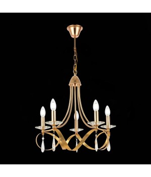 SLE120213-05 Светильник подвесной Французское золото E14 5*40W FILATTA-foto4