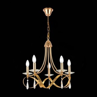 SLE120213-05 Светильник подвесной Французское золото E14 5*40W FILATTA-foto4