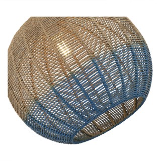 SL1514.533.01 Светильник подвесной ST-Luce Белый/Бежевый,Синий E27 1*7W VIMINI-foto3