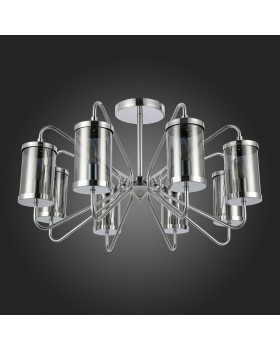 SLE102302-08 Люстра потолочная Хром/Дымчатый E14 8*40W VALIERI-foto8