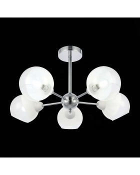 SLE102702-05 Люстра потолочная Хром/Прозрачный, Матовый никель E14 5*40W GIORTE-foto4