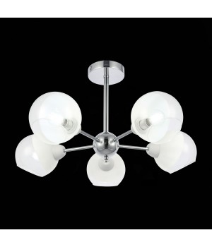 SLE102702-05 Люстра потолочная Хром/Прозрачный, Матовый никель E14 5*40W GIORTE-foto4