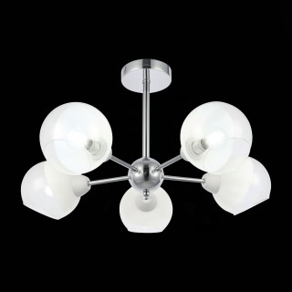 SLE102702-05 Люстра потолочная Хром/Прозрачный, Матовый никель E14 5*40W GIORTE-foto4