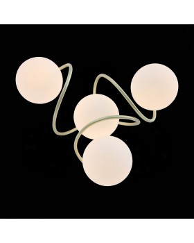 SL711.202.04 Люстра потолочная Золотистый/Белый E27 4*60W DELICATA-foto5