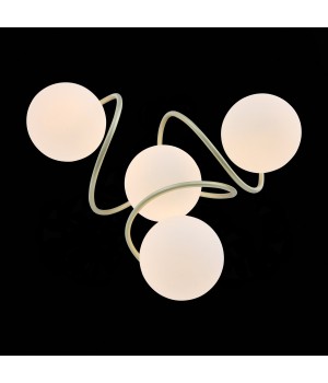 SL711.202.04 Люстра потолочная Золотистый/Белый E27 4*60W DELICATA-foto5