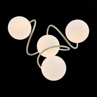 SL711.202.04 Люстра потолочная Золотистый/Белый E27 4*60W DELICATA-foto5