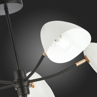 SLE103602-05 Люстра потолочная Черный, Золотой/Белый E14 5*40W SATTA-foto3