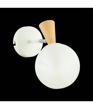 SLE220701-01 Бра Белый, Светлое дерево/Белый E14 1*40W CATANIA-foto4