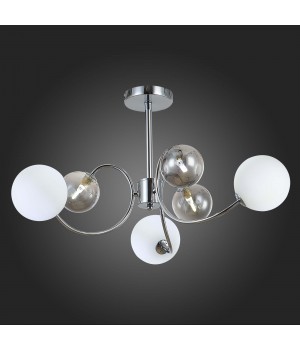 SLE220912-06 Люстра потолочная Хром/Белый, Дымчатый G9 6*5W FORMAE-foto5