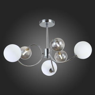 SLE220912-06 Люстра потолочная Хром/Белый, Дымчатый G9 6*5W FORMAE-foto5