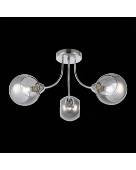 SLE102102-03 Люстра потолочная Хром/Дымчатый E14 3*40W RELOTTE-foto4