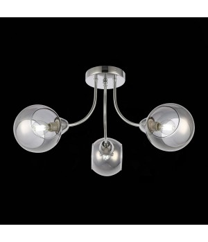 SLE102102-03 Люстра потолочная Хром/Дымчатый E14 3*40W RELOTTE-foto4