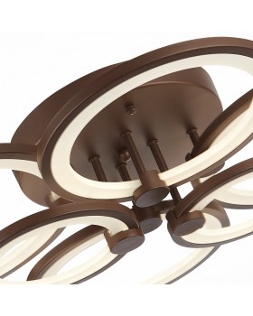 SLE200372-06 Светильник потолочный Кофейный/Белый LED 1*168W 3000-6000K LETO-foto6