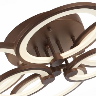 SLE200372-06 Светильник потолочный Кофейный/Белый LED 1*168W 3000-6000K LETO-foto6