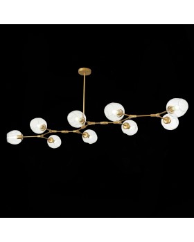 SLE154823-09 Люстра подвесная Золотистый/Прозрачный E27 9*40W RAMETTO-foto3