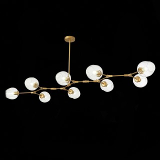 SLE154823-09 Люстра подвесная Золотистый/Прозрачный E27 9*40W RAMETTO-foto3