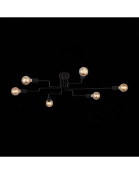 SL419.442.06 Люстра потолочная Черный E27 6*60W ANO-foto26