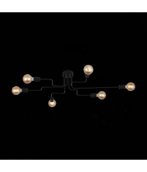 SL419.442.06 Люстра потолочная Черный E27 6*60W ANO-foto26
