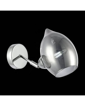 SLE102401-01 Бра Хром/Дымчатый E14 1*40W RINNO-foto3