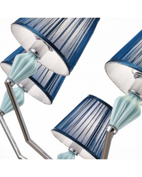 SLE1116-103-08 Люстра подвесная Хром/Голубой E14 8*40W BALNEA-foto3