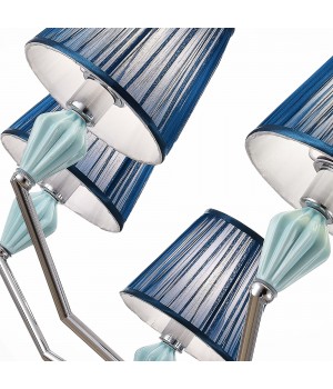 SLE1116-103-08 Люстра подвесная Хром/Голубой E14 8*40W BALNEA-foto3