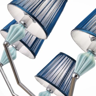 SLE1116-103-08 Люстра подвесная Хром/Голубой E14 8*40W BALNEA-foto3