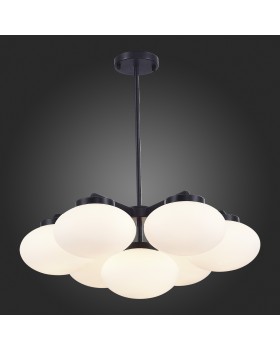 SL1503.403.07 Люстра подвесная ST-Luce Черный/Белый E27 7*40W MODICA-foto5