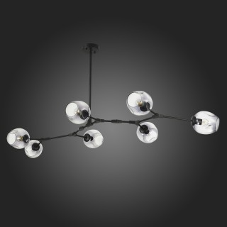 SLE154843-07 Светильник подвесной Черный/Дымчатый E27 7*40W RAMETTO-foto6