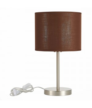 SLE300594-01 Прикроватная лампа Никель/Золотистый, Коричневый E27 1*40W BRESCIA-foto2