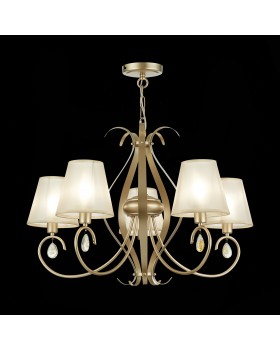 SLE111403-05 Люстра подвесная Шампань/Шампань E14 5*40W FOGGIA-foto4