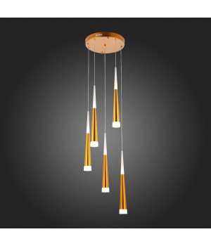 SLE200103-05 Светильник подвесной Золотистый/Золотистый, Белый LED 5*7W 3000K ORPELO-foto7