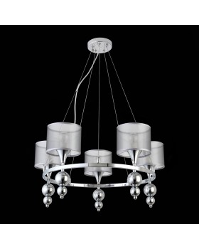 SLE107103-05 Светильник подвесной Хром/Серебристый E14 5*40W PAZIONE-foto5