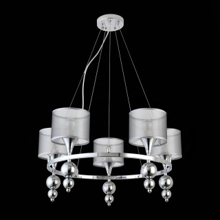 SLE107103-05 Светильник подвесной Хром/Серебристый E14 5*40W PAZIONE-foto5