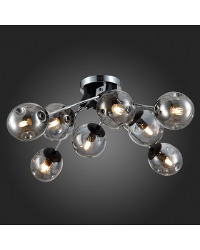 SLE106002-08 Люстра потолочная Хром, Черный/Дымчатый E14 8*40W MAREA-foto5