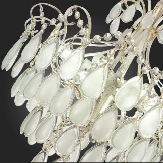 SLE160302-06 Светильник потолочный Золотистый/Белый матовый E14 6*60W MAGONZA-foto5