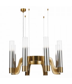 SL1235.303.08 Люстра подвесная ST-Luce Латунь/Хром, Прозрачный E14 8*40W ETTORE-foto2