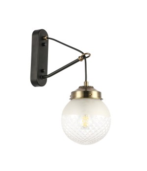 SLE110301-01 Светильник настенный Черный, Бронза/Прозрачный, Белый E27 1*60W STRICCE-foto2