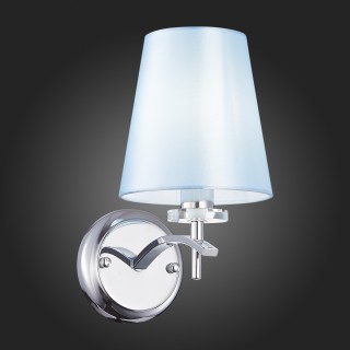 SLE105611-01 Бра Хром/Светло-голубой E14 1*40W PERAMONE-foto5