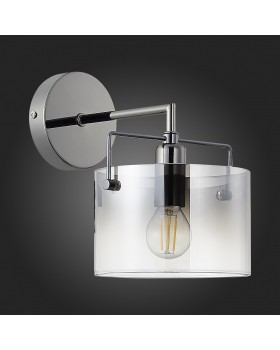 SLE155601-01 Бра Хром/Дымчатый E14 1*40W NOSTA-foto6