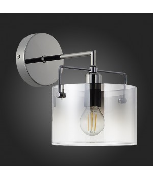 SLE155601-01 Бра Хром/Дымчатый E14 1*40W NOSTA-foto6