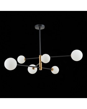 SLE220103-06 Светильник подвесной Черный, Бронза/Белый G9 6*5W ARCOLA-foto5