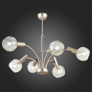 SLE104203-06 Люстра подвесная Шампань/Коньячный E14 6*40W BALCHINO-foto4