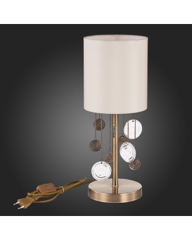 SLE107934-01 Прикроватная лампа Бронза/Бежевый E14 1*40W SEVILLA-foto6