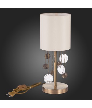 SLE107934-01 Прикроватная лампа Бронза/Бежевый E14 1*40W SEVILLA-foto6