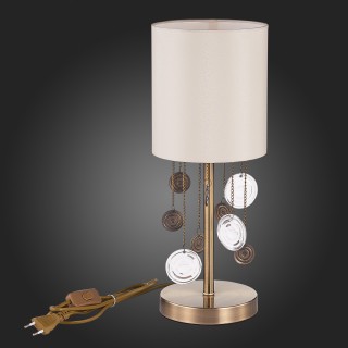 SLE107934-01 Прикроватная лампа Бронза/Бежевый E14 1*40W SEVILLA-foto6