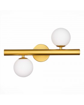 SL1185.201.02 Бра ST-Luce Золотистый/Белый G9 2*5W ASOLO-foto2