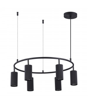 SL1213.403.06 Светильник подвесной ST-Luce Черный/Черный GU10 6*5W 4000K KENDO-foto2