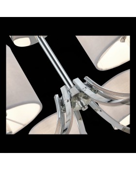 SLE105303-08 Люстра подвесная Хром/Серый E14 8*40W LINDA-foto6